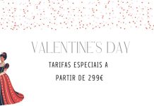 Menu para o jantar do dia de S. Valentim no restaurante Cenoura-Brava